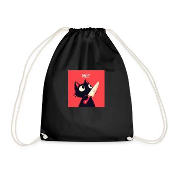 Chat mignon - Sac de sport léger - noir - Devant