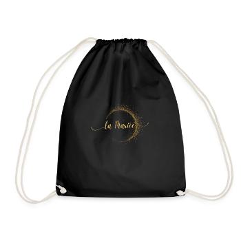 La mariée golden-idée cadeau Evjf - Sac de sport léger - noir - Devant