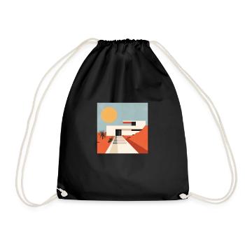 Bauhaus - Drawstring Bag - black - Front