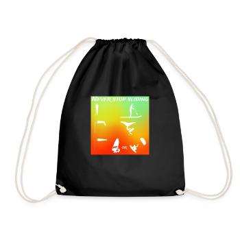 Never stop sliding Wind Wing kite paddle couleur - Sac de sport léger - noir - Devant