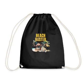 Beach Buster - Turnbeutel - Schwarz - Vorne