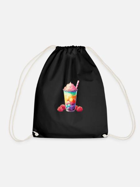 Colorfull Bubble Tea - Sac de sport léger - noir