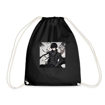 Anime Dark Boy - Turnbeutel - Schwarz - Vorne