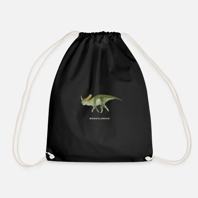 Realistic illustration of a MONOCLONIUS - Drawstring Bag - black