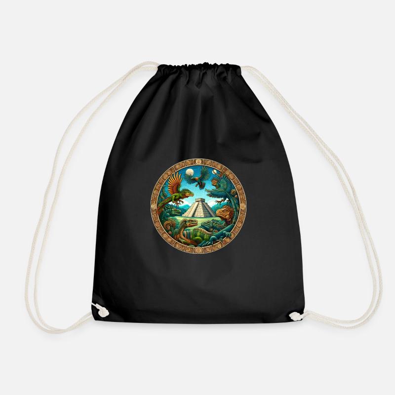 The Legend of Tikal - Drawstring Bag - black