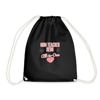 Maman Papa Enseignant École à la maison Étudiant Love Education - Sac de sport léger - noir - Devant