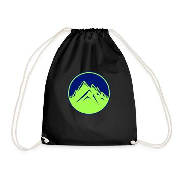 mountains - Drawstring Bag - black - Front