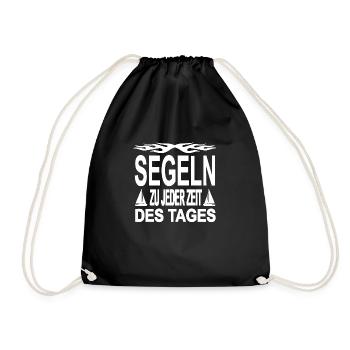 Segeln - Turnbeutel - Schwarz - Vorne