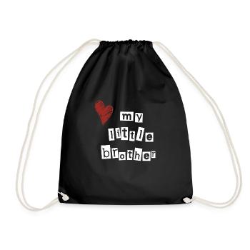 J’aime mon petit frère - Sac de sport léger - noir - Devant