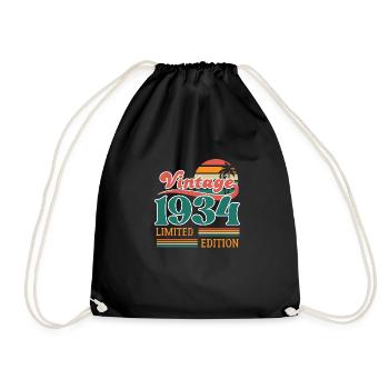 Vintage 1934 édition limitée - Sac de sport léger - noir - Devant