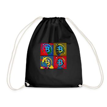PopART4 - Turnbeutel - Schwarz - Vorne