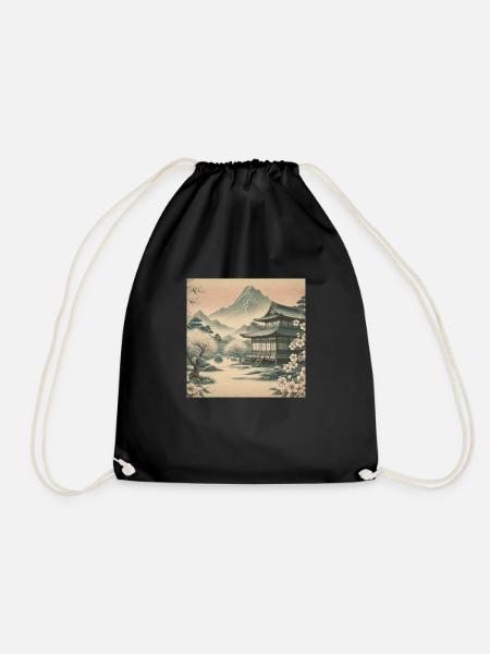 Japan Vintage Hell 2 - Drawstring Bag - black