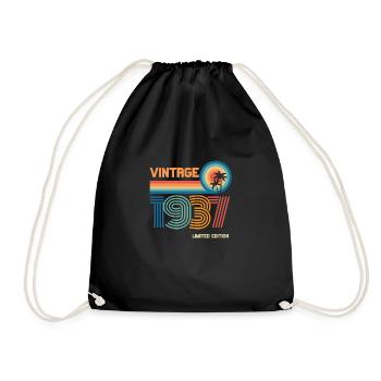 Vintage 1937 limited edition - Drawstring Bag - black - Front