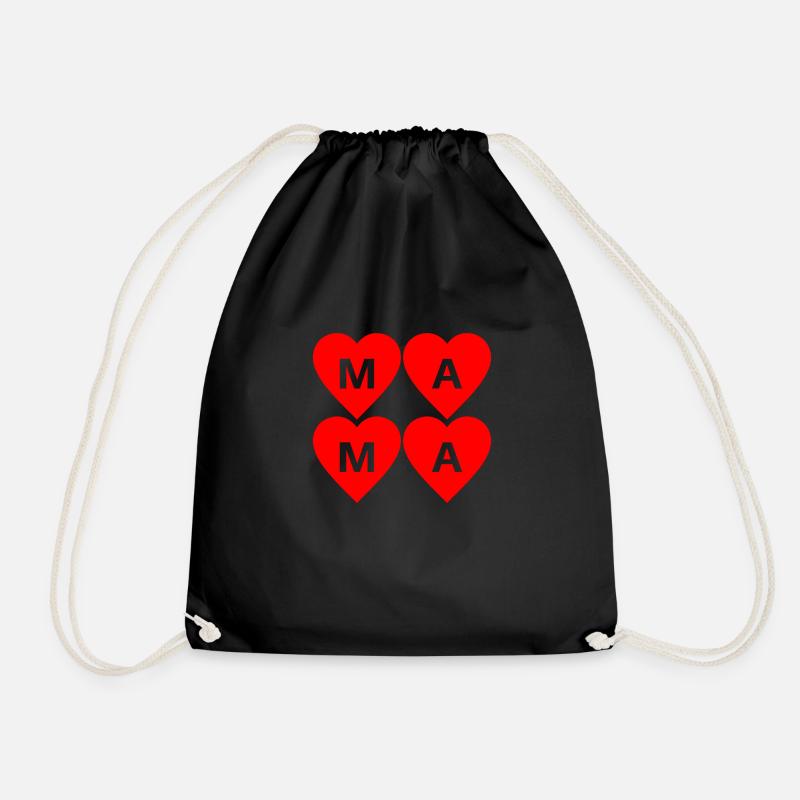 Mother's Day 2 - Drawstring Bag - black