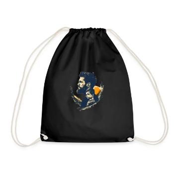 Père et fils en face - Sac de sport léger - noir - Devant