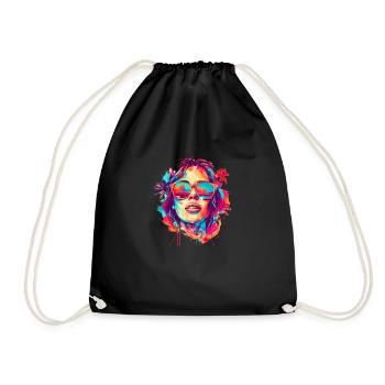 Summer goddess sun, fun and style! - Drawstring Bag - black - Front