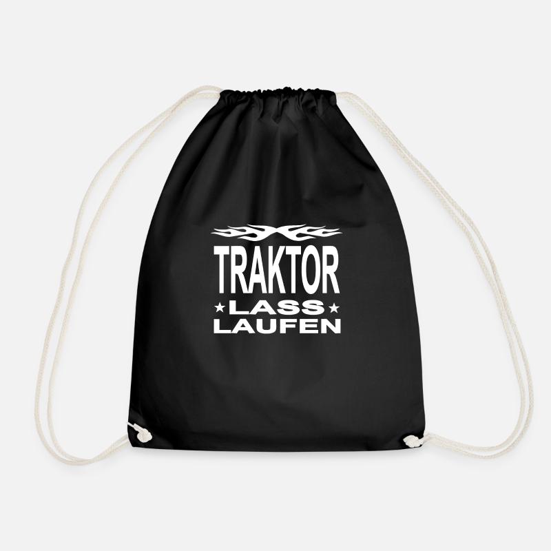 Traktor - Turnbeutel - Schwarz