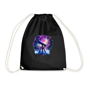 Discover the wonders of the cosmos - Drawstring Bag - black - Front
