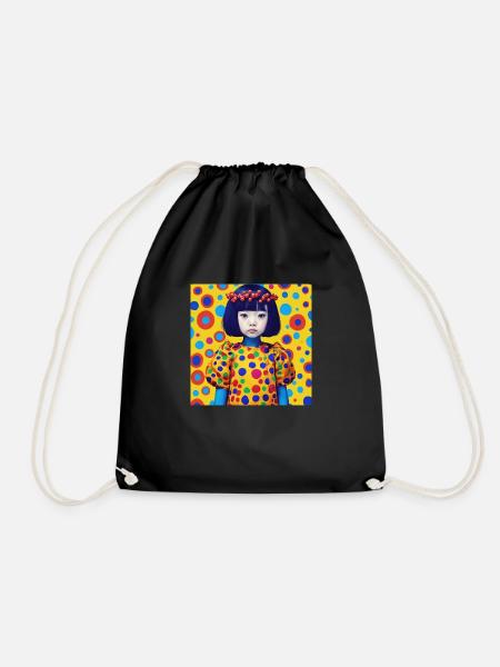 Yelow Girl - Turnbeutel - Schwarz