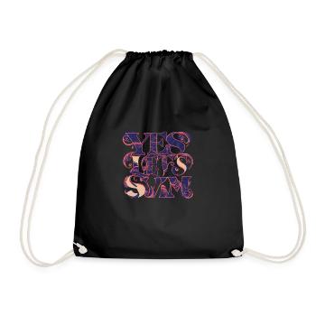 Découvrez le paradis aquatique ! - Sac de sport léger - noir - Devant