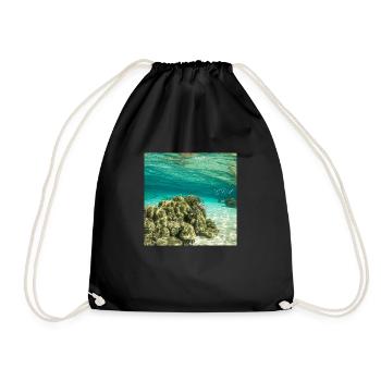 Ocean life - Turnbeutel - Schwarz - Vorne