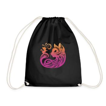 Chat, Chat, Chats, Animaux De Compagnie, Animal De Compagnie, Mignon, Animal, Animal De Compagnie - Sac de sport léger - noir - Devant