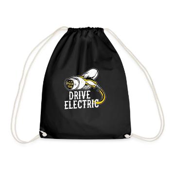 Conduire une voiture de recharge électrique Conducteur de véhicule électrique - Sac de sport léger - noir - Devant