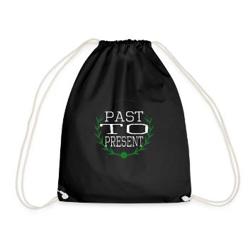awesome funny sayings transformational experiences - Drawstring Bag - black - Front