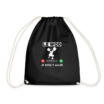 Le wod m'appelle je dois y aller - Sac de sport léger - noir - Devant