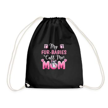 My Fur-Babies Call Me Mom Dog Lover Mother day - Sac de sport léger - noir - Devant