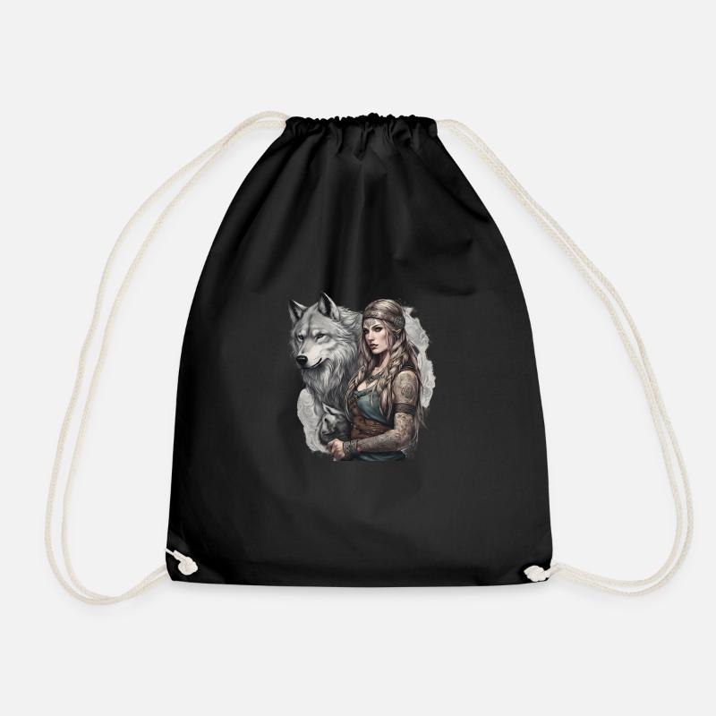 Schildmaid9 - Turnbeutel - Schwarz