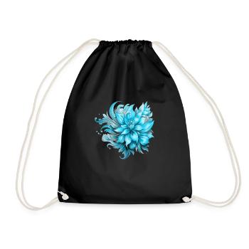Flowers Hippie soul Groovy Summer time peace love - Drawstring Bag - black - Front