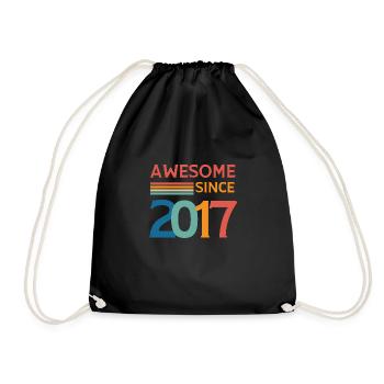 Awesome since 2017 - Sac de sport léger - noir - Devant