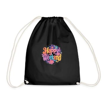 Bon week-end - Sac de sport léger - noir - Devant