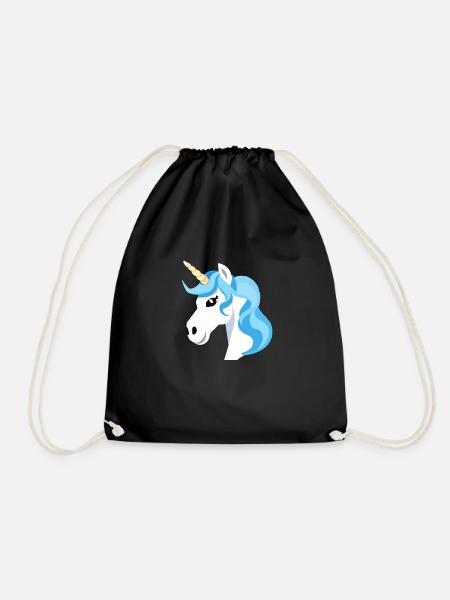 Rainbow Unicorn Unicorn Rainbow Horse LGBTQ 1 - Drawstring Bag - black