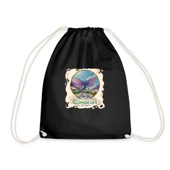 Libelle - Turnbeutel - Schwarz - Vorne