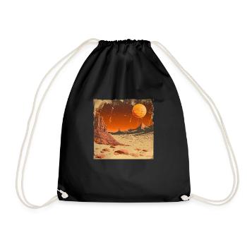 Mars - Turnbeutel - Schwarz - Vorne