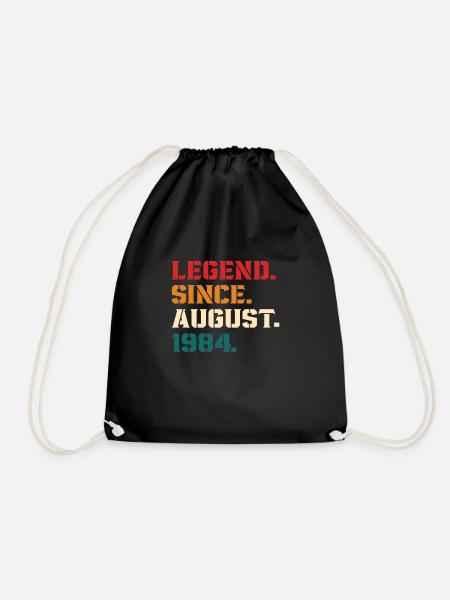 Legende seit August 1984 - Turnbeutel - Schwarz