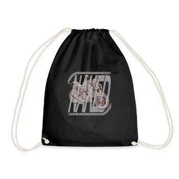 Count Nakedbike - Drawstring Bag - black - Front