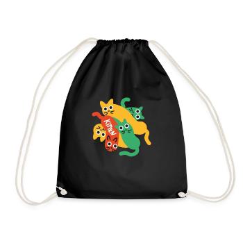 KITTEN - Sac de sport léger - noir - Devant