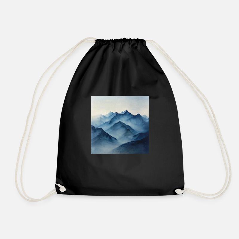 Poster Canvas Mountain 20 - Turnbeutel - Schwarz