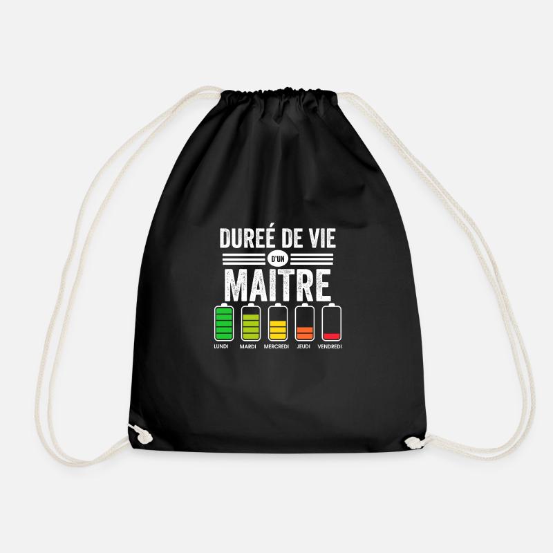 Humour Maitre D'école Pour Fin D'année Scolaire - Sac de sport léger - noir
