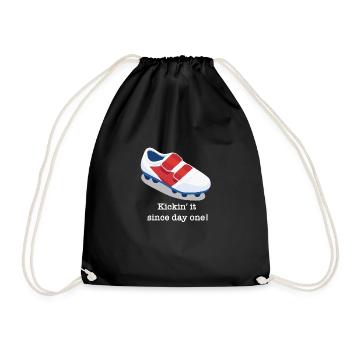 Soccer Soccer Boot Funny Saying - Drawstring Bag - black - Front