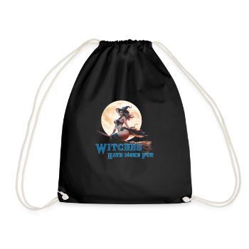 Witches are allowed to do this 2024 03 - Drawstring Bag - black - Front