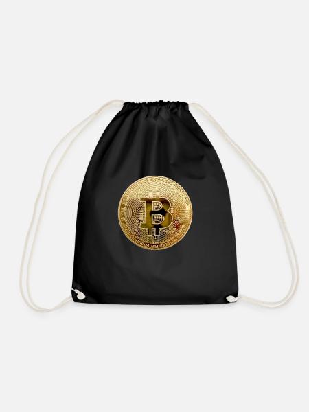 Bitcoin-Währung - Turnbeutel - Schwarz