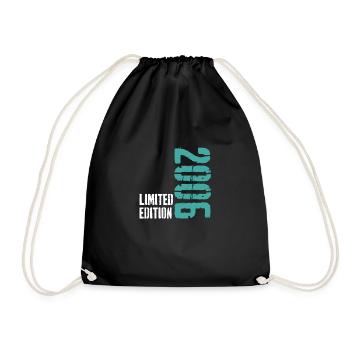 Né en 2006 - Vintage 2006 Anniversaire Rétro - Sac de sport léger - noir - Devant