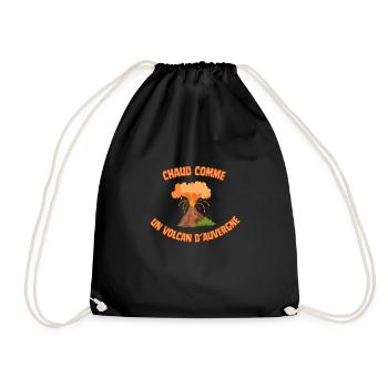 Chaud comme un volcan d' Auvergne! - Sac de sport léger - noir - Devant
