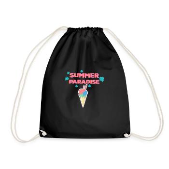 Summer paradise time summer - Sac de sport léger - noir - Devant