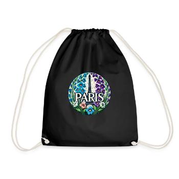 Paris - Drawstring Bag - black - Front