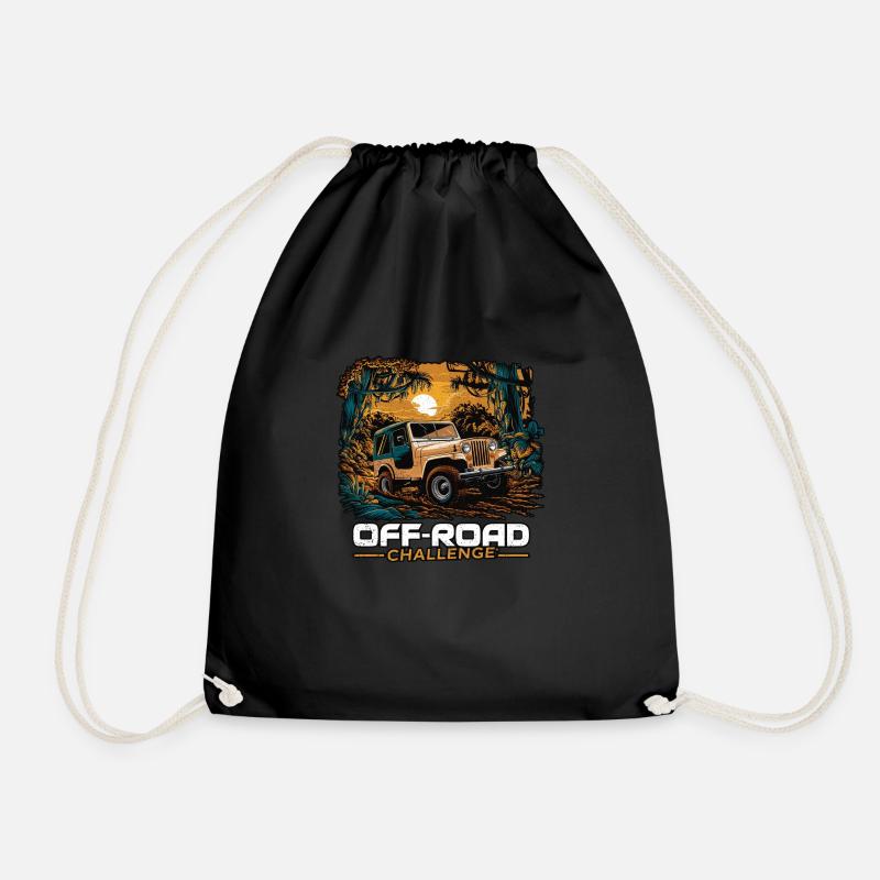 Off Road - 4x4 - All Terrain - Drawstring Bag - black